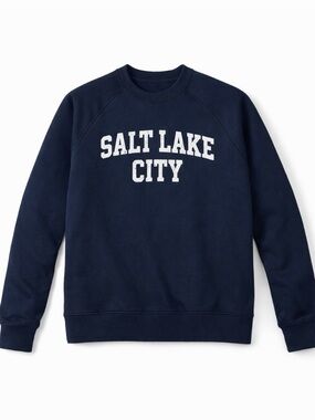Navy Salt Lake City Crewneck Sweatshirt
